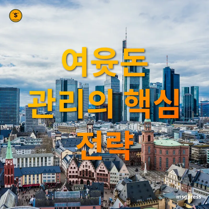 단기 여윳돈 관리 - 여윳돈 관리의 핵심 전략 단기 여윳돈 관리 여윳돈 관리의 핵심 전략 관련 이미지
