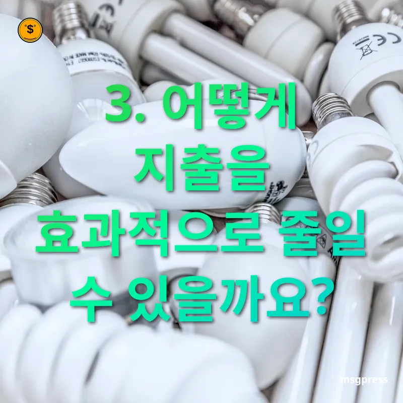 1억 원 모으기 3. 어떻게 지출을 효과적으로 줄일 수 있을까요? 관련 이미지