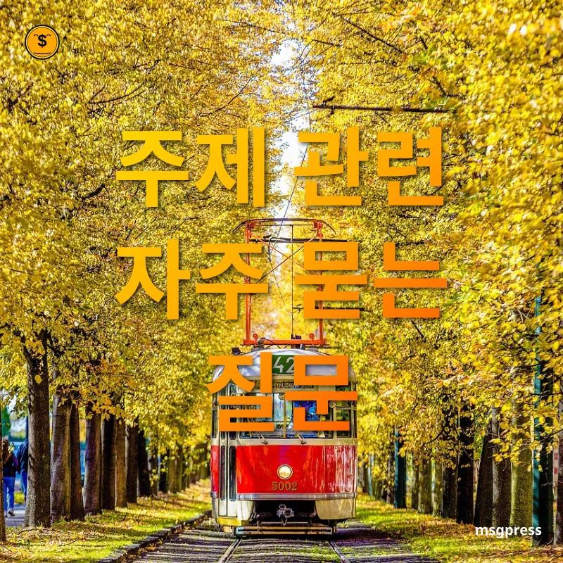 대중교통 이용 혜택 주제 관련 자주 묻는 질문 관련 이미지