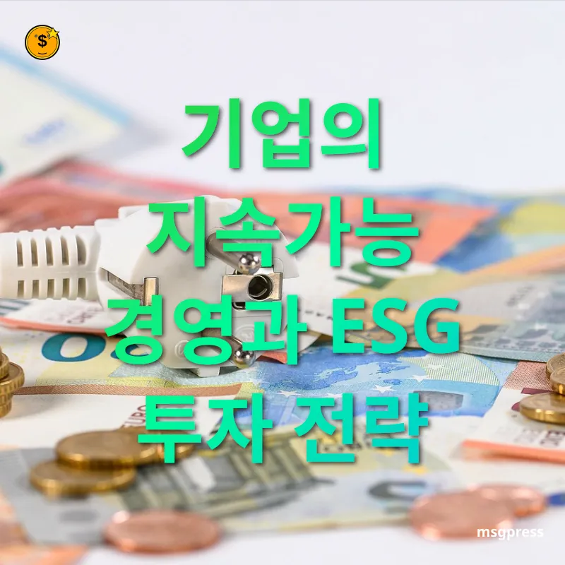 지속가능 투자 - 기업의 지속가능 경영과 ESG 투자 전략 지속가능 투자 기업의 지속가능 경영과 ESG 투자 전략 관련 이미지