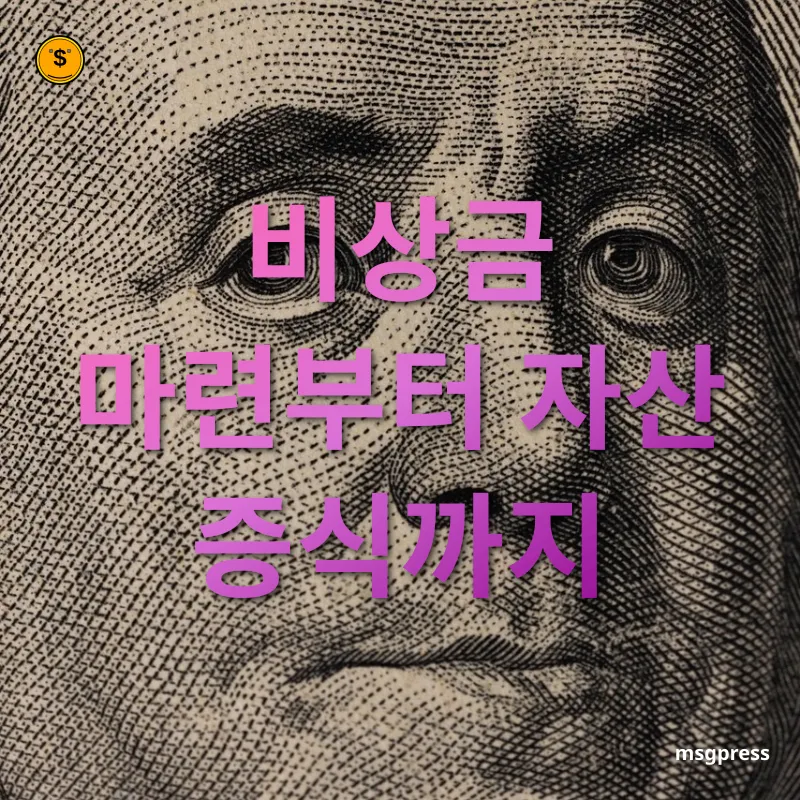재무 관리 - 비상금 마련부터 자산 증식까지 재무 관리 비상금 마련부터 자산 증식까지 관련 이미지