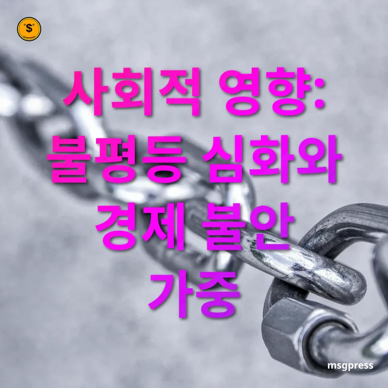 공급망 위기 사회적 영향: 불평등 심화와 경제 불안 가중 관련 이미지