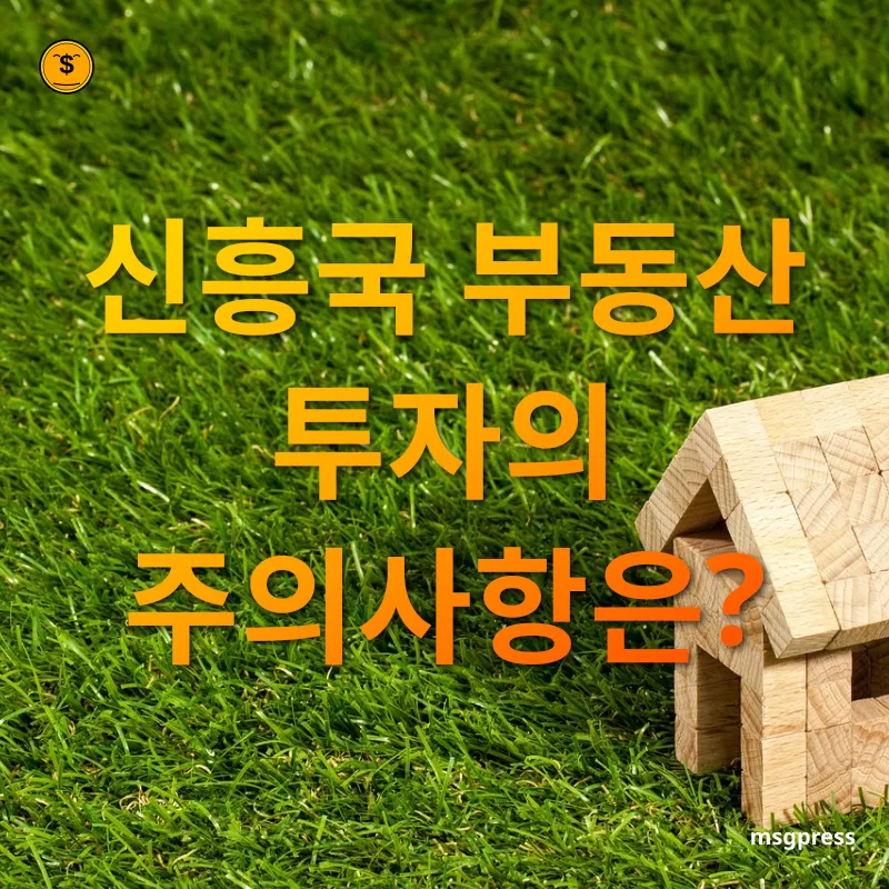 신흥국 부동산 투자 신흥국 부동산 투자의 주의사항은? 관련 이미지