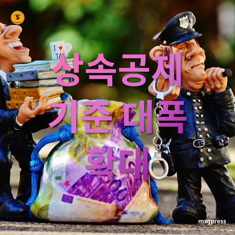 상속세 개편 - 상속공제 기준 변화 상속세 개편 상속공제 기준 변화 관련 이미지